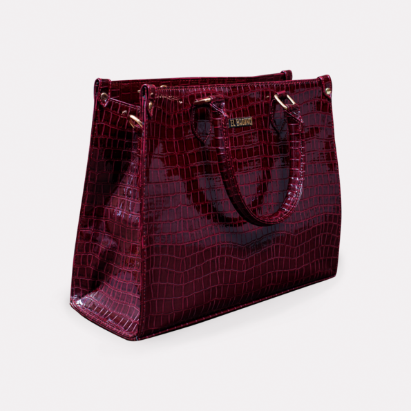 Cherry Croco Hand Bag For Women | ElBagino