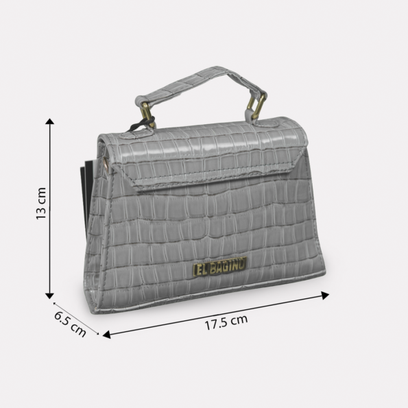 Sling Bag Grey Croco | ElBagino