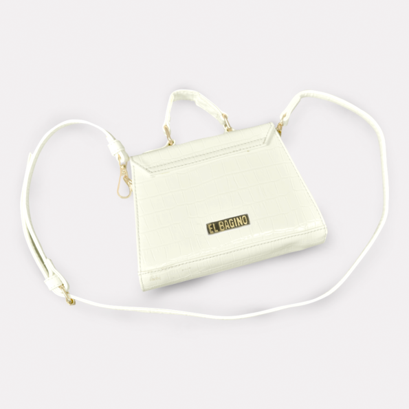 Sling Bag White Croco | ElBagino