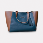 Blue Tan Tote & Handbag For Women & Girls | ElBagino