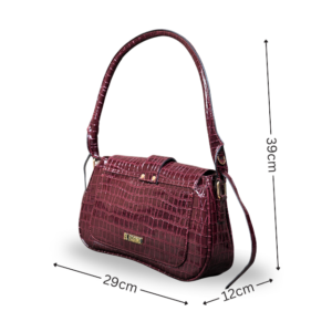 shoulder cherry croco bag 3